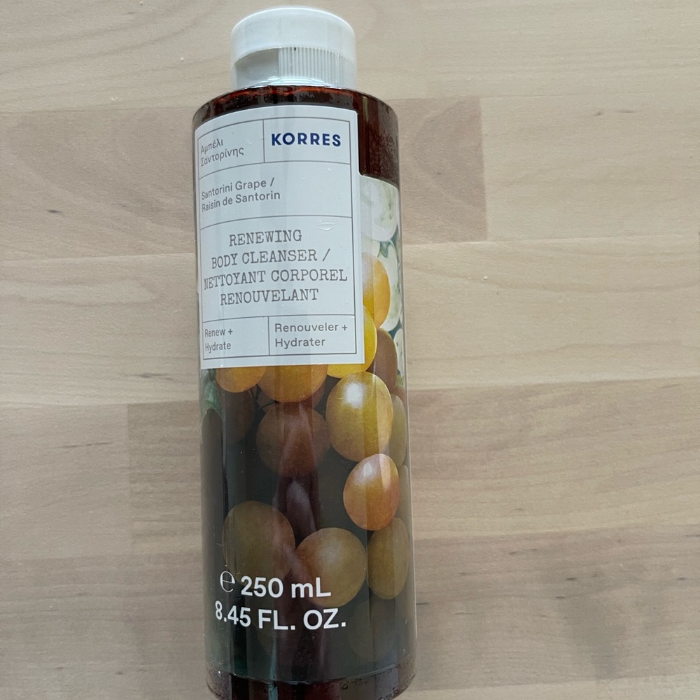 NEW Korres Renewing Body Cleanser Santorini Grape
